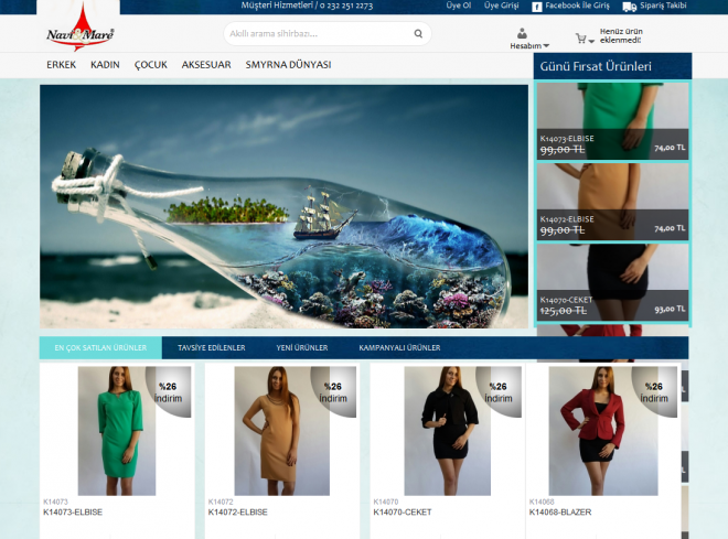 Navi & Mare Web tasarım